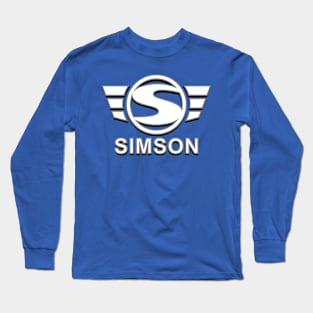 Simson Logo 3D Spezial (white) Long Sleeve T-Shirt